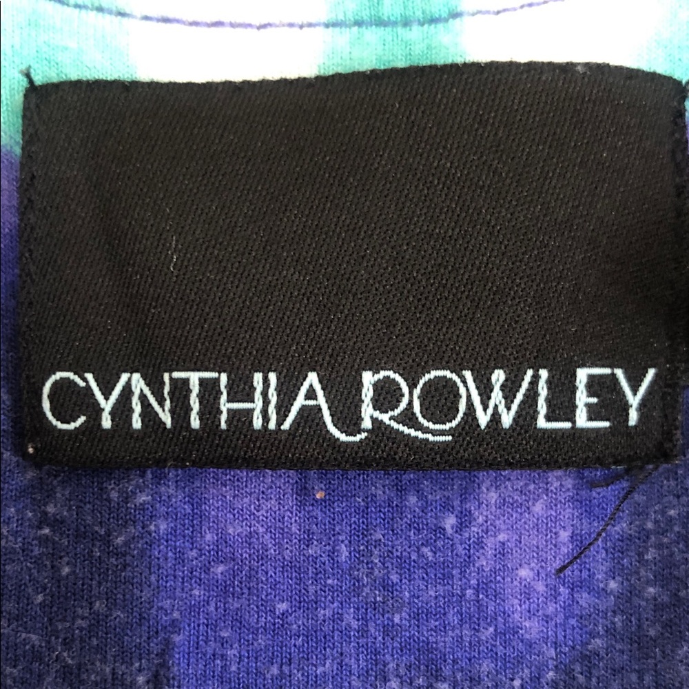Cynthia Rowley Blue and Teal Maxi Dress